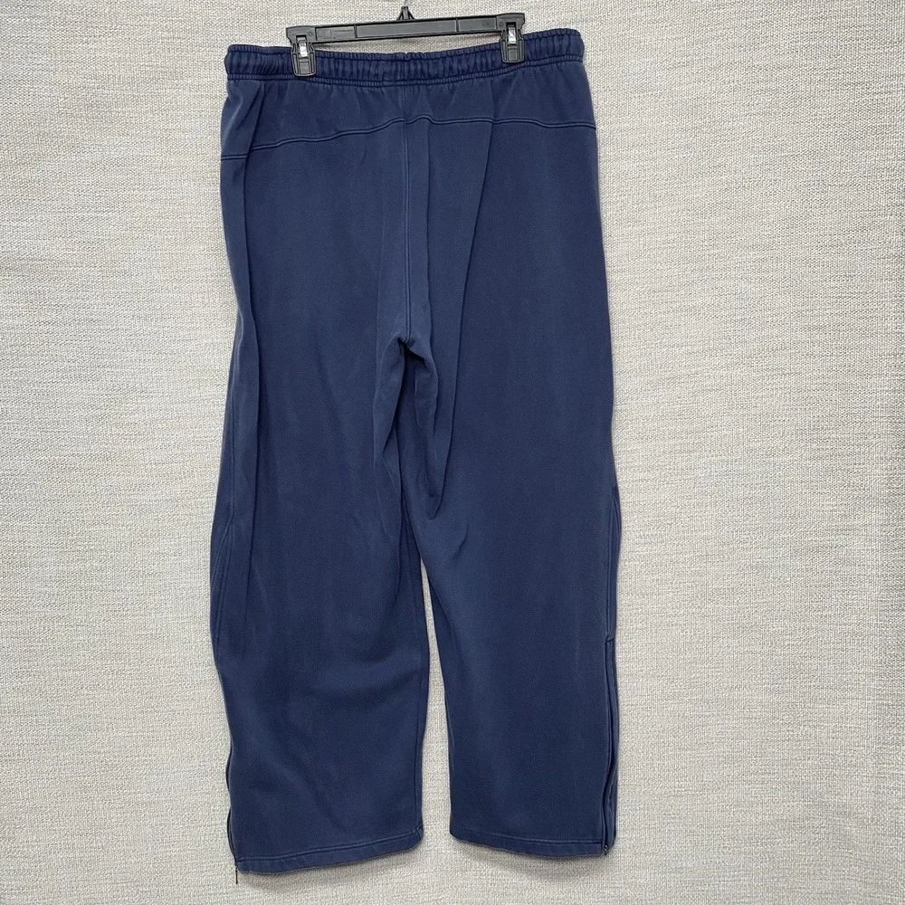 Y2K Nike Sweatpants XL (36x32) Baggy Wide Leg Faded Blue